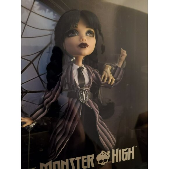 Mattel Toy Monster High Wednesday Addams Doll New in box HXJ04-9564 Black Netfli - Picture 6 of 9